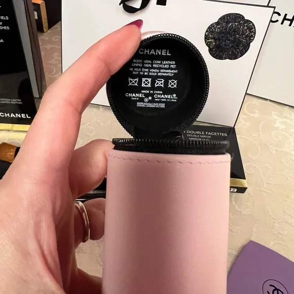 Chanel Makeup Brush Set Ballerine / Mirror Immortelle Limited Ed